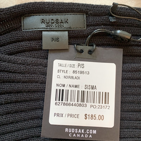 Rudsak Black Sisma dress.  NWT - Picture 10 of 11